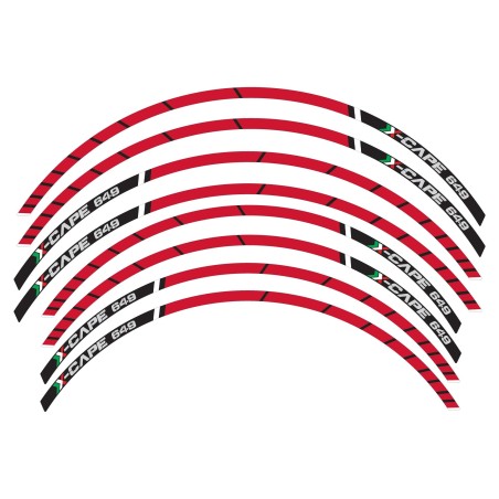 Kit de bandes adhésives pour jantes moto compatibles avec Moto Morini X-CAPE 2022