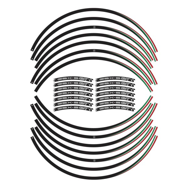 Klebestreifen-Kit für 17" Felgen passend für Suzuki GSXS 1000 GT