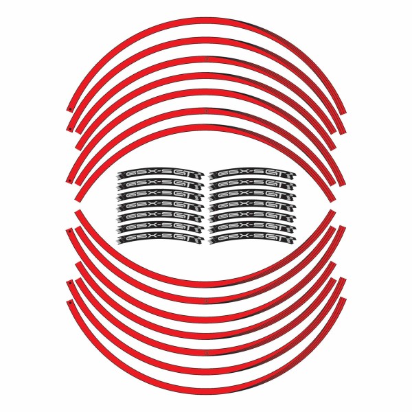 Klebestreifen-Kit für 17" Felgen passend für Suzuki GSXS 1000 GT