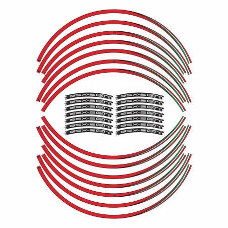 Kit de bandas adhesivas para llantas de 17" compatibles con Suzuki GSXS 1000 GT