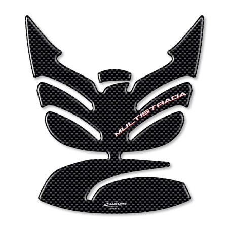 PARTS DE VITRINE 3D CARBONE LOOK compatibles MOTO DUCATI MULTISTRADA 950 à partir de 2017