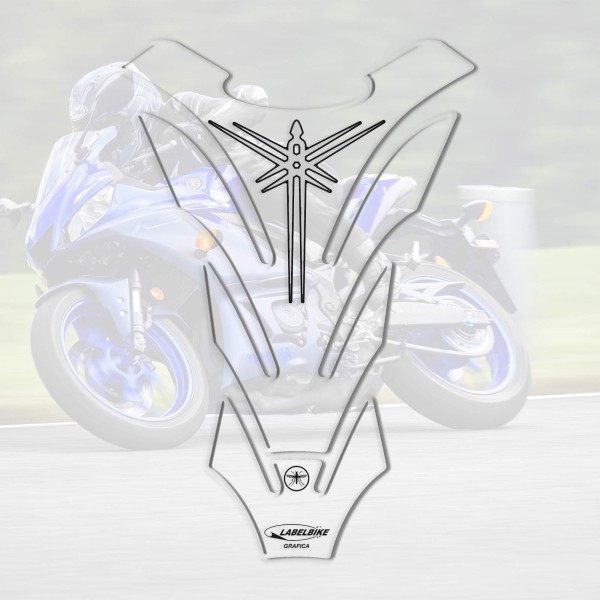 PARASERBATOIO ADESIVO gel trasparente 3D per SERBATOIO MOTO compatibile YAMAHA 