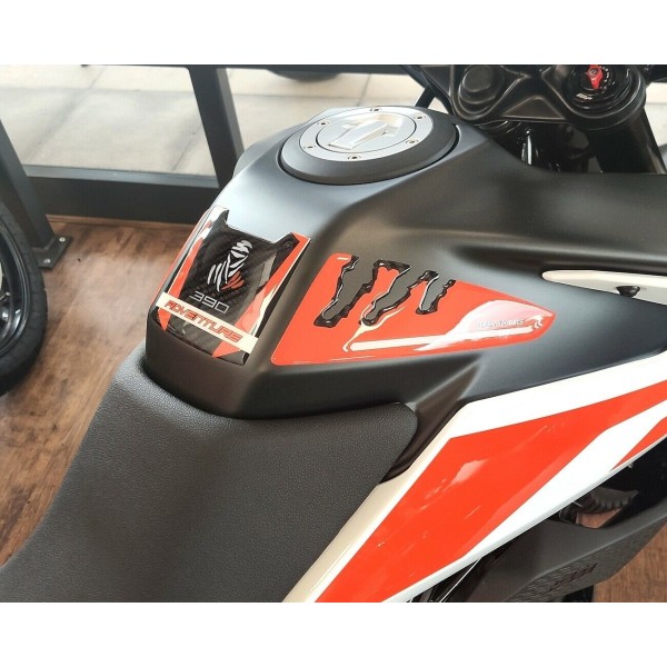Protector de depósito adhesivo de resina de gel 3D para motos KTM 390 adventure compatibles