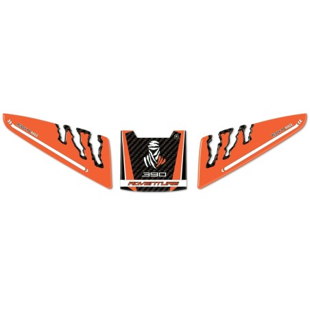 Protector de depósito adhesivo de resina de gel 3D para motos KTM 390 adventure compatibles