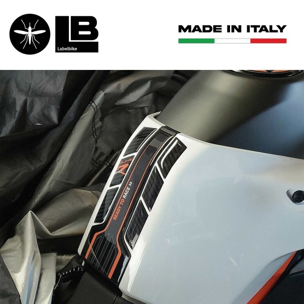PARASERBATOIO adesivo in resina gel 3D per MOTO compatibile KTM 890 DUKE R naked