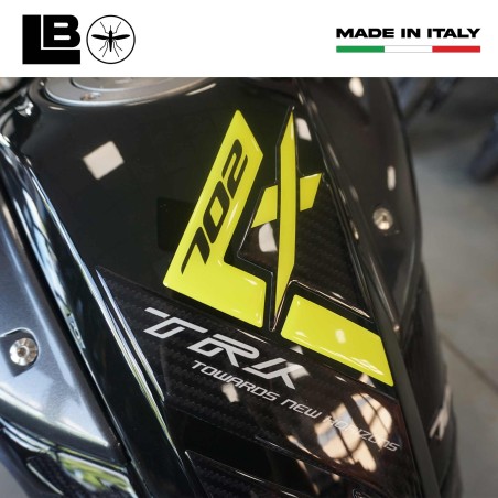 Paraserbatoio adesivo protezione serbatoio compatibile con Benelli TRK 702x