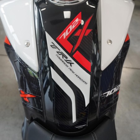 Paraserbatoio adesivo protezione serbatoio compatibile con Benelli TRK 702x