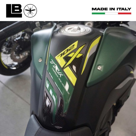Paraserbatoio adesivo protezione serbatoio compatibile con Benelli TRK 702x