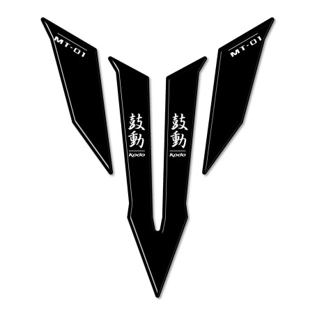 PARASERBATOIO ADESIVO SERBATOIO in RESINA 3D compatibile MOTO YAMAHA MT-01 kodo