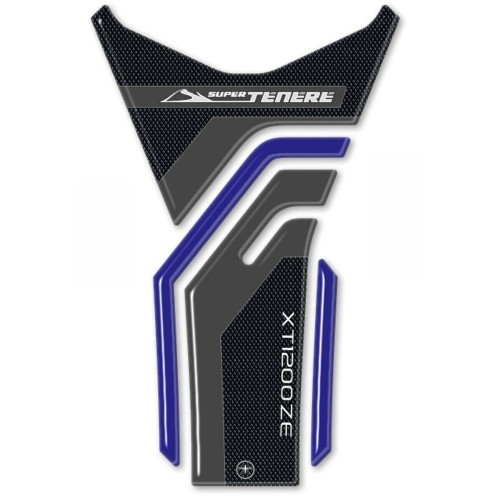 3D RESIN ADHESIVE TANK PARASTER compatible YAMAHA SUPER TENERE blue 2