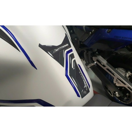3D RESIN ADHESIVE TANK PARASTER compatible YAMAHA SUPER TENERE blue