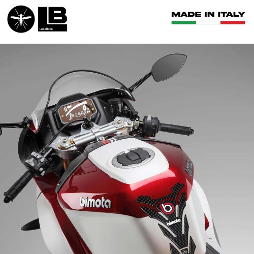PARASERBATOIO BIMOTA ADESIVI SERBATOIO RESINA 3D CARBONIO compatibile per MOTO 2