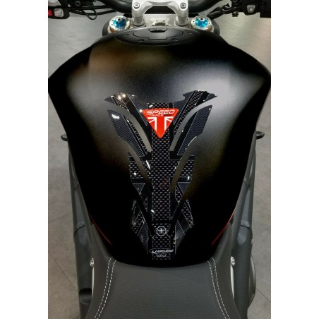 Paraserbatoio gel 3D per moto compatibile Triumph Speed Triple 1200 union jack