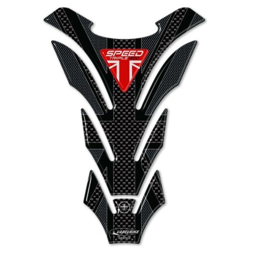 Paraserbatoio gel 3D per moto compatibile Triumph Speed Triple 1200 union jack 2