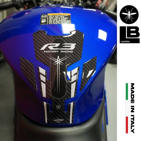 Paraserbatoio gel 3D Protezione Serbatoio x Moto compatibile Yamaha R3 2019-2025