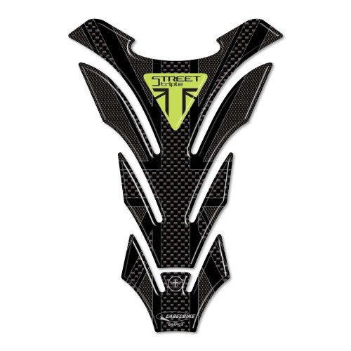 Paraserbatoio in gel 3D per moto compatibile Triumph Street Triple Union Jack 2