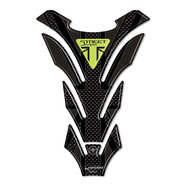 Paraserbatoio in gel 3D per moto compatibile Triumph Street Triple Union Jack