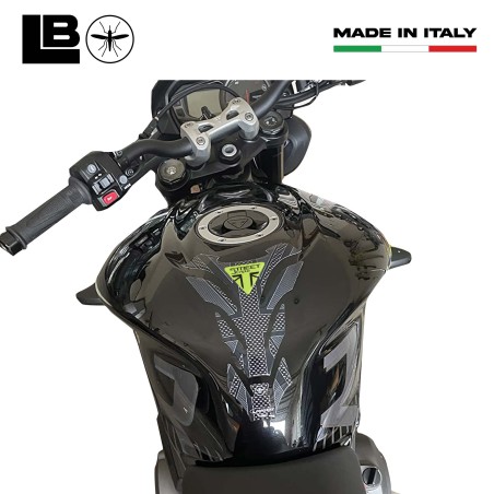 Paraserbatoio in gel 3D per moto compatibile Triumph Street Triple Union Jack