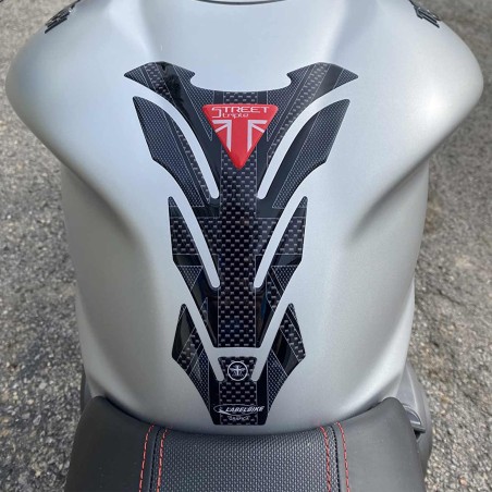 Paraserbatoio in gel 3D per moto compatibile Triumph Street Triple Union Jack