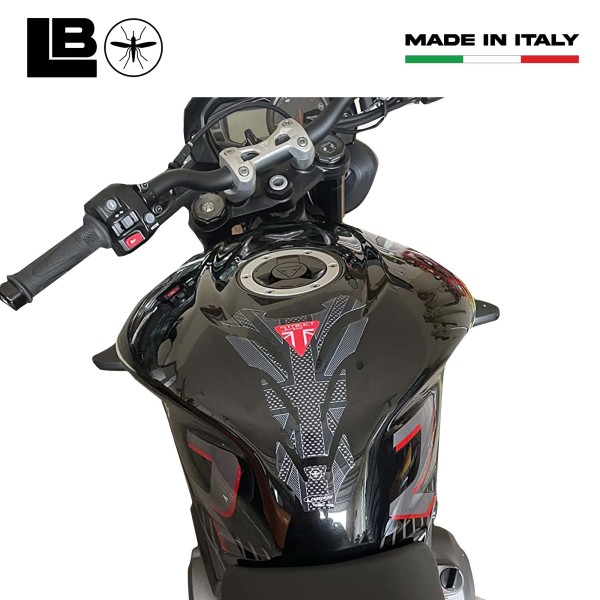 Paraserbatoio in gel 3D per moto compatibile Triumph Street Triple Union Jack