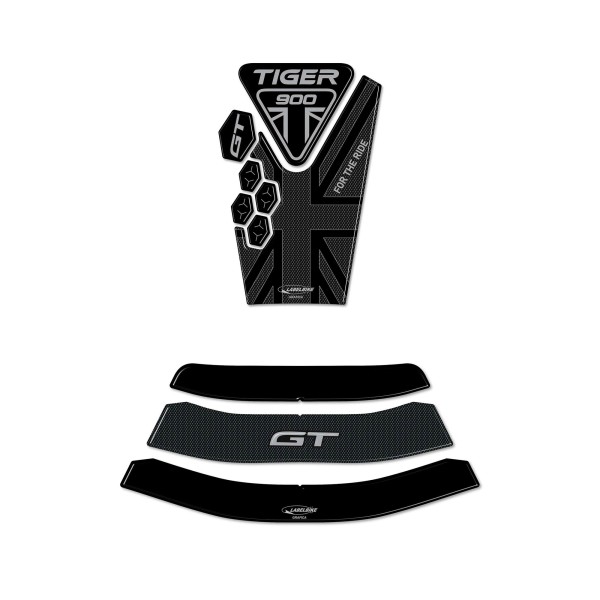 Triumph Tiger 900 GT Kompatibel 3D Motorrad Tank Aufkleber Schutz Kit