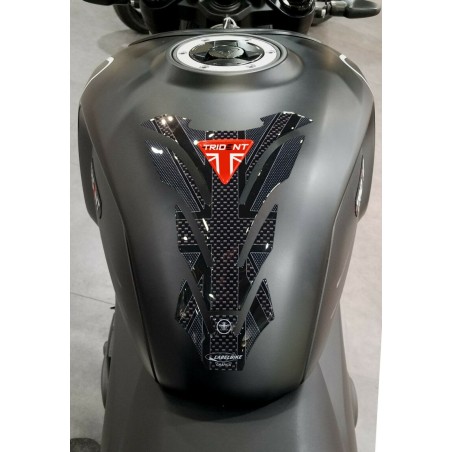 Paraserbatoio in resina 3D per moto compatibile Triumph Trident 660 union jack