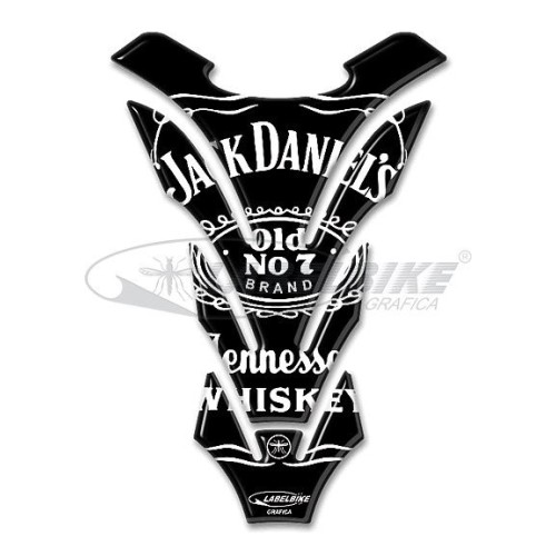 Jack Daniel's 3D RESIN BODYWALL PROTECTION BLACK MOTORCYCLE