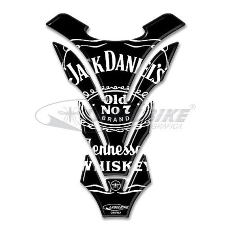 Jack Daniel's 3D RESIN RESIN BODYWALL PROTECTION NEGRO MOTO