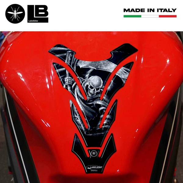 Paraserbatoio Mietitore Morte Horror Adesivi Per Serbatoio Moto In Resina 3D