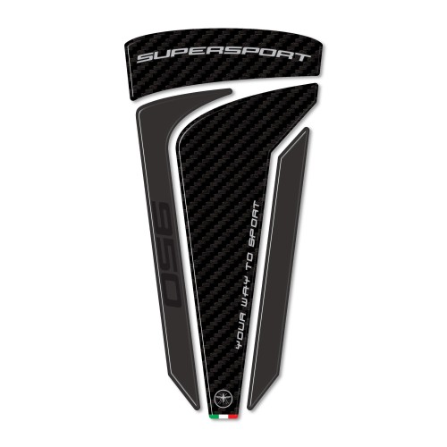 Protège réservoir moto 3D adhésif compatible avec Ducati Supersport 950 2021-2024 2