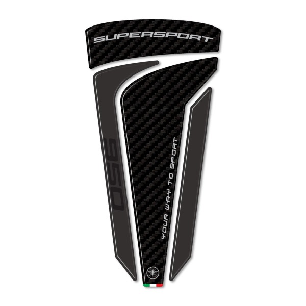 Paraserbatoio Moto Adesivo 3D compatibile con Ducati Supersport 950 2021-2024