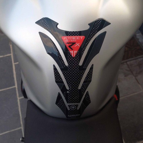 Motorbike Tank Guard 3D Sticker compatible with Triumph Street Triple RX 2016-17