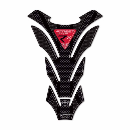 Protection de réservoir moto Sticker 3D compatible avec Triumph Street Triple RX 2016-17