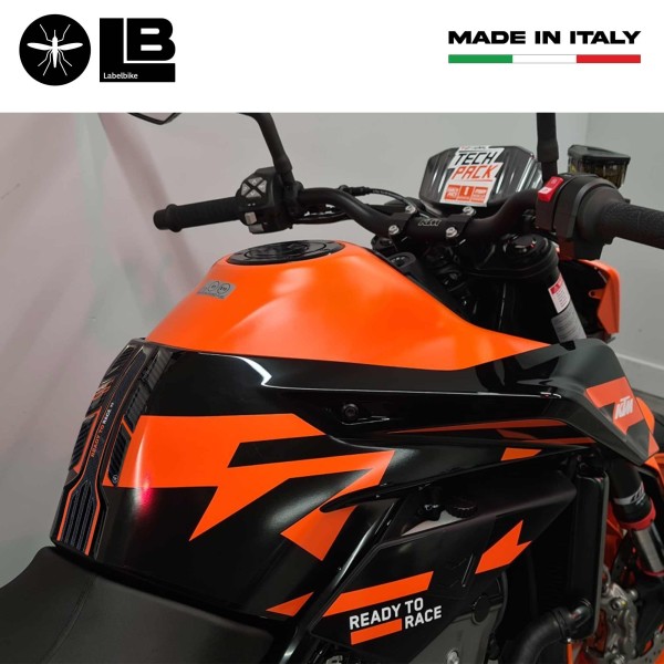 Gel adhésif 3D Protège réservoir moto compatible avec Ktm Duke 890 GP 2022 - 2023