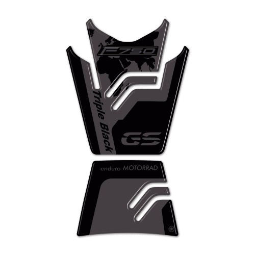 Protège réservoir moto 3D adhésif compatible avec Bmw F 750 Gs Triple Black 2021-23 2