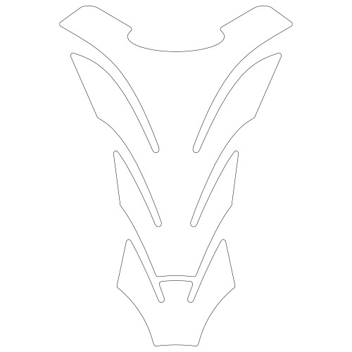 PROTECTEUR DE RÉSERVOIR DE MOTO PERSONNALISABLE EN RÉSINE À EFFET 3D - 14 X 20 CM UNIVERSEL