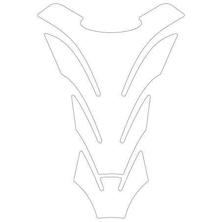 PROTECTEUR DE RÉSERVOIR DE MOTO PERSONNALISABLE EN RÉSINE À EFFET 3D - 14 X 20 CM UNIVERSEL