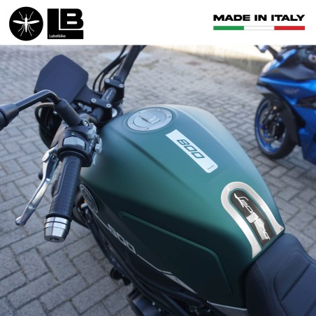 Paraserbatoio resina gel 3D protezione moto compatibile con Benelli Leoncino 800