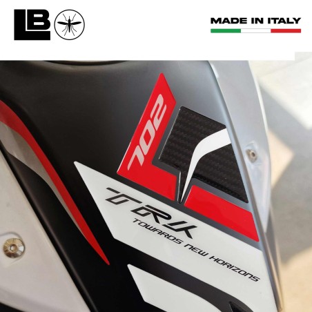 Paraserbatoio resina gel 3D protezione moto compatibile con Benelli TRK 702