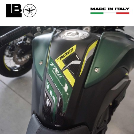 Paraserbatoio resina gel 3D protezione moto compatibile con Benelli TRK 702