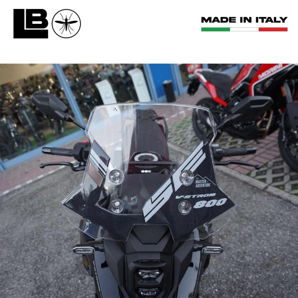 Motorrad Windschutzscheibenschutz 3D Gel Aufkleber kompatibel mit Suzuki V-Strom 800SE