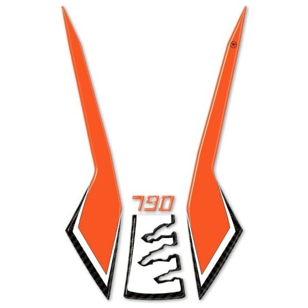 Stickers 3D de protection de garde-boue avant pour motos compatibles KTM 790 ADVENTURE