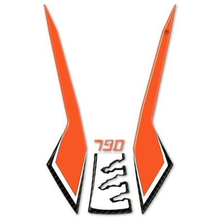 Pegatinas 3D de protección del guardabarros delantero para motos compatibles KTM 790 ADVENTURE