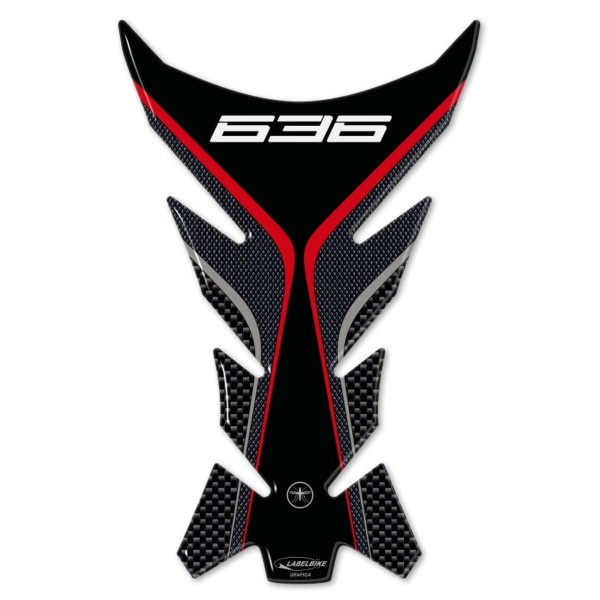Motorbike 3D tank protector compatible Kawasaki ZX-6R ninja 636