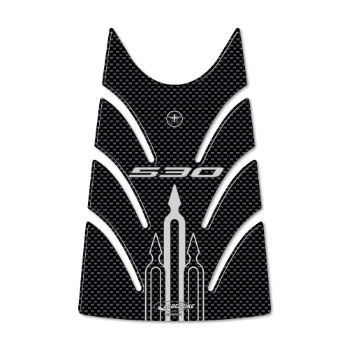 PROTEZIONE SPORTELLO SERBATOIO TMAX 530 ADESIVO 3D CARBON SCOOTER T MAX 2012-16 2