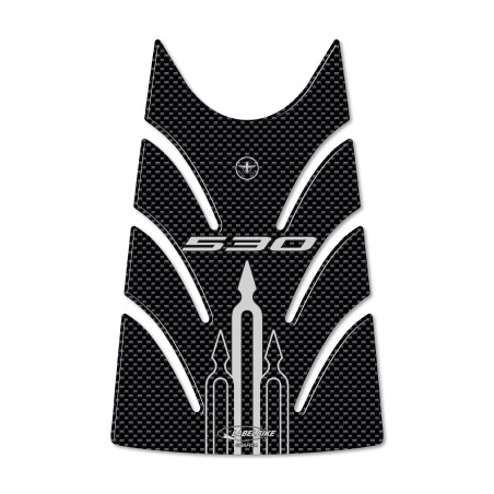 PROTEZIONE SPORTELLO SERBATOIO TMAX 530 ADESIVO 3D CARBON SCOOTER T MAX 2012-16