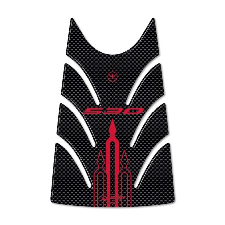 PROTEZIONE SPORTELLO SERBATOIO TMAX 530 ADESIVO 3D CARBON SCOOTER T MAX 2012-16