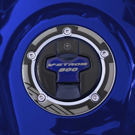 Protezione tappo serbatoio moto Adesivo 3D compatibili con Suzuki V-Strom 800SE