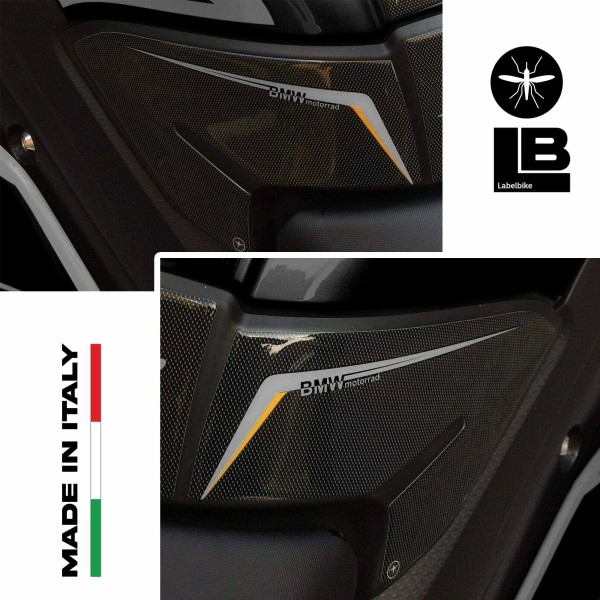 PROTEZIONI LATERALI SERBATOIO 3D compatibili per MOTO BMW S1000XR TRIPLE BLACK 