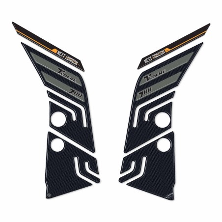 Protections latérales de réservoir 3D Stickers compatibles avec Yamaha Tenere 700 2023